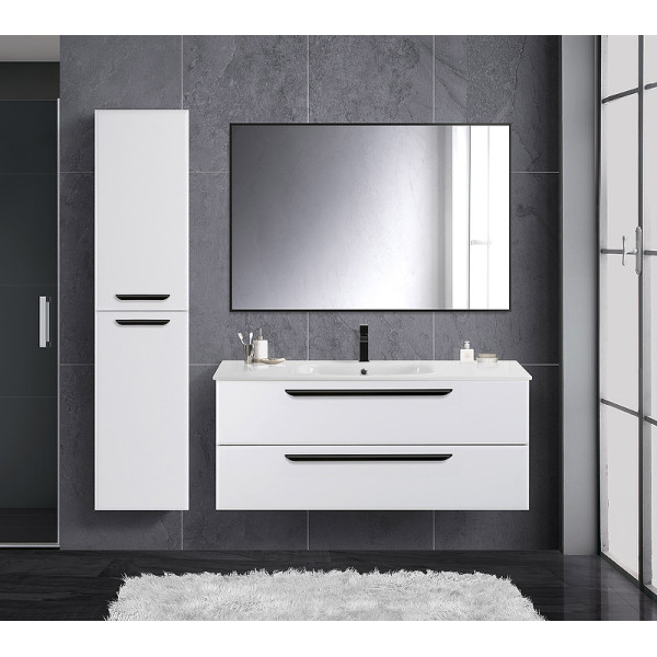 Тумба подвесная Cezares Eco 117x50 Bianco Opaco (ECO-CER-120-2C-SO-BO)