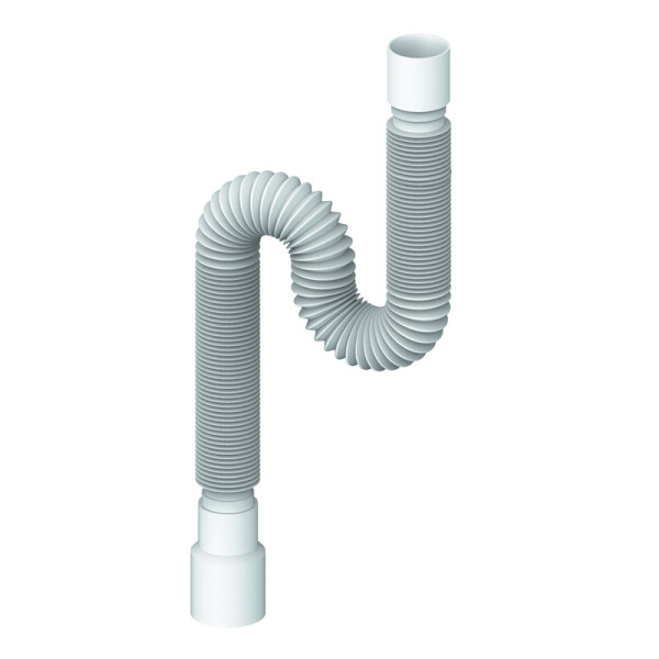 Труба гофрированная 40x40/50 1500 мм Unicorn D150