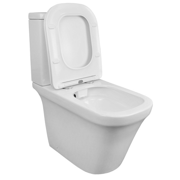 Унитаз напольный Candy безободковый с бачком и сиденьем микролифт 635x365x775 (AZ-1503B)