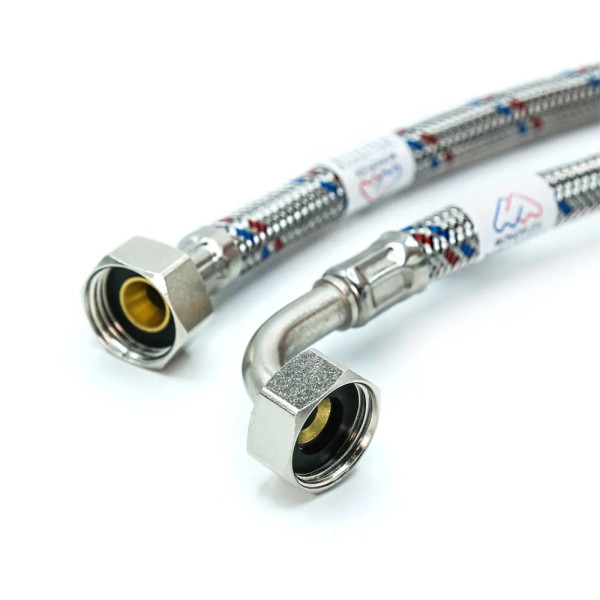 Шланг заливной для стиральной машины 1000 мм 3/4" ВВ Monoflex SS 12 мм (нерж. сталь) (Н02351) Шланг заливной для стиральной машины 1000 мм 3/4" ВВ Monoflex SS 12 мм (нерж. сталь) (Н02351)