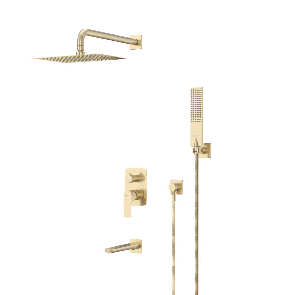 Смеситель для ванны и душа Lemark Ursus встраиваемый золото светлое (LM7222BG) Смеситель для ванны и душа Lemark Ursus встраиваемый золото светлое (LM7222BG)