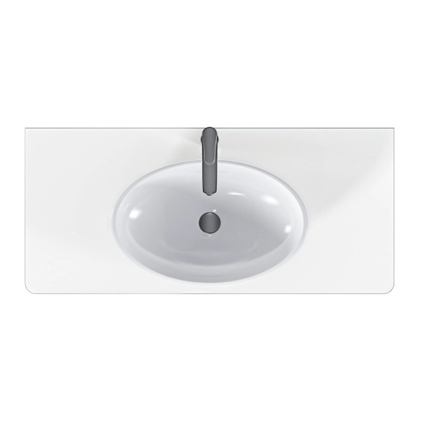 Тумба подвесная 1Marka Monro 1000x450x420 белый (Ц0000036661)