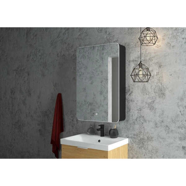 Шкаф зеркальный Континент Eltoro black LED 560х850 правый (МВК113) Шкаф зеркальный Континент Eltoro black LED 560х850 правый (МВК113)