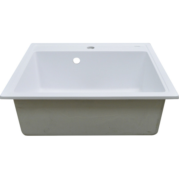 Мойка для кухни врезная Azario Litos 57х50,5х20 сифон + герметик белая Мойка для кухни врезная Azario Litos 57х50,5х20 сифон + герметик белая