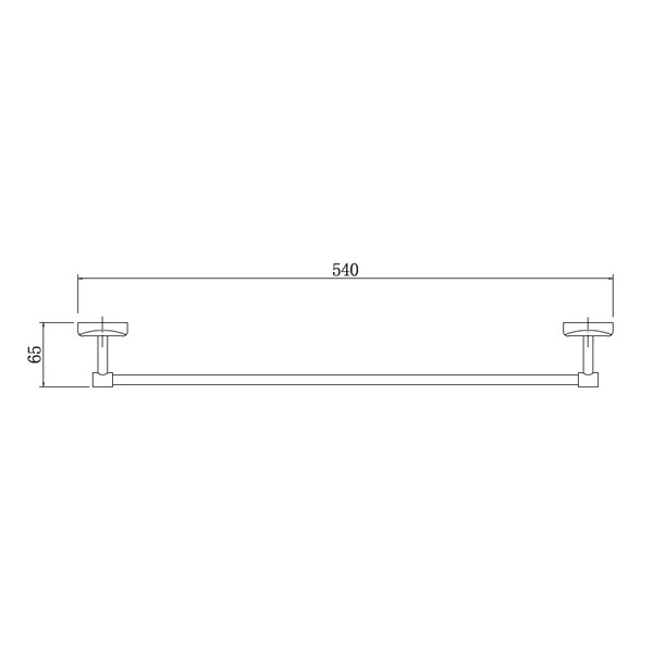 Полотенцержатель Fashun 500 хром (A1601)