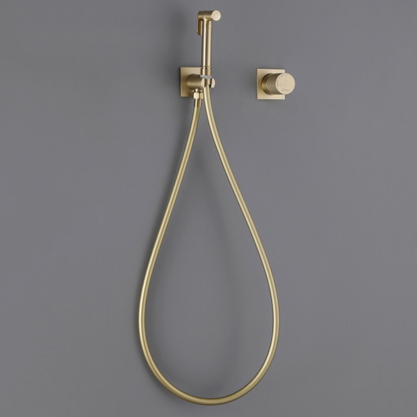 Смеситель с гигиеническим душем Abber Rund Золотой (AF8725G)