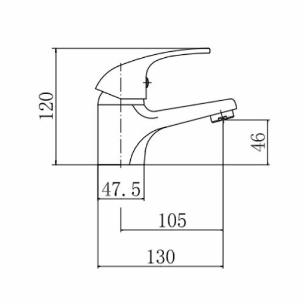 Смеситель для раковины Fashun хром (A1003) Смеситель для раковины Fashun хром (A1003)