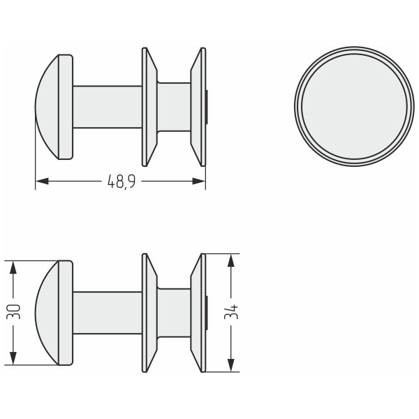 Вешалка для полотенцесушителя Сунержа Сфера для матовое золото (032-2010-0001)