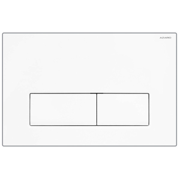 Клавиша смывная Azario глянцево-белая (квадратная)
