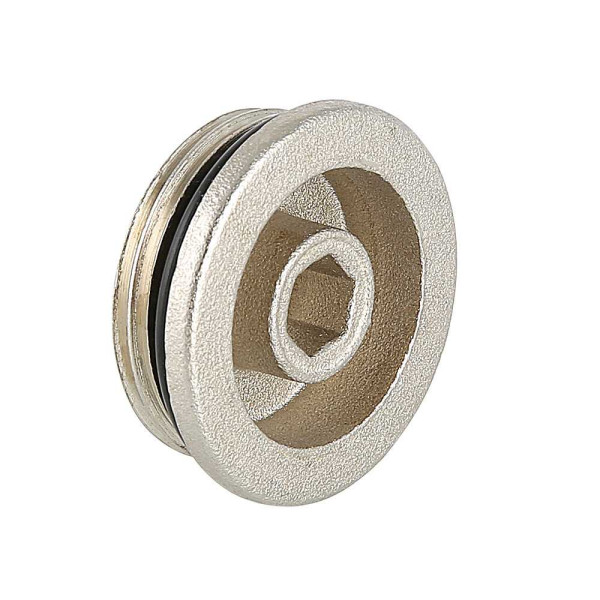 Заглушка для коллектора Valtec 1"НР никель (VT.0600.0.06) Заглушка для коллектора Valtec 1"НР никель (VT.0600.0.06)