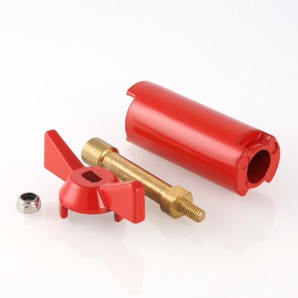 Ручка для шарового крана Valtec 1/2" удлиненная (красная бабочка) VT.520.R.04