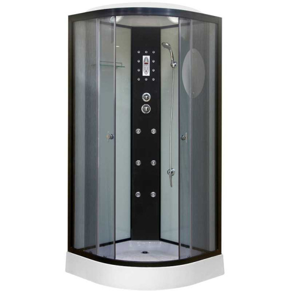 Душевая кабина Niagara с гидромассажем 900*900*2200 стекло тонированное, профиль черный (NG-1901) Душевая кабина Niagara с гидромассажем 900*900*2200 стекло тонированное, профиль черный (NG-1901)