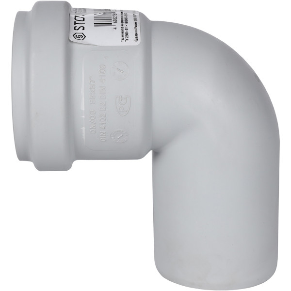 Отвод 58x87 Stout (PP, серый) (SKB-0012-005887)