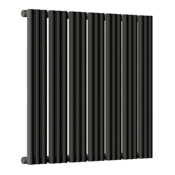 Радиатор стальной Empatiko боковое подключение, угольный черный (Takt S1-832-500 Coal Black)