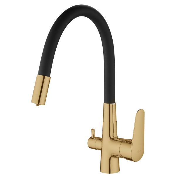Смеситель для кухни Esko Кораллы золотой (CL03GB)