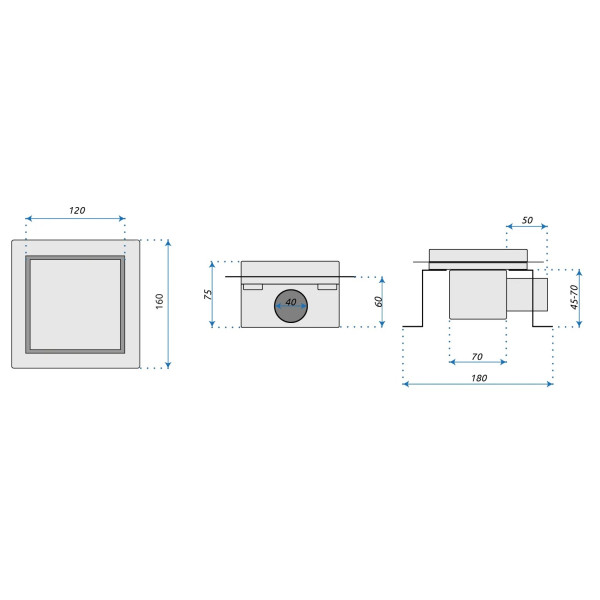 Трап для душа REA Neo 12x12 матовый хром (REA-G6206) Трап для душа REA Neo 12x12 матовый хром (REA-G6206)