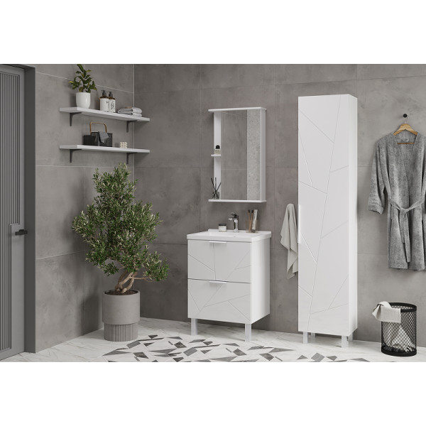 Тумба напольная Volna Twing 764x540 белая (tnTWG80.2Y-01) Тумба напольная Volna Twing 764x540 белая (tnTWG80.2Y-01)