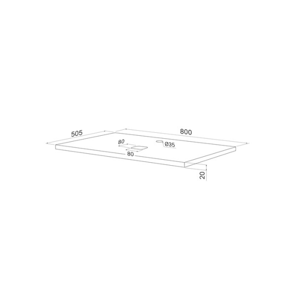 Столешница Iddis OptimaHome 80 см натуральный дуб срощенный золотистый (OPH80N0i89) Столешница Iddis OptimaHome 80 см натуральный дуб срощенный золотистый (OPH80N0i89)