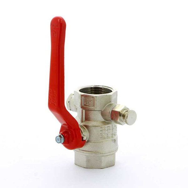 Кран Itap 1" ВВ шаровый (спускной клапан, красная ручка) (1150100) Кран Itap 1" ВВ шаровый (спускной клапан, красная ручка) (1150100)