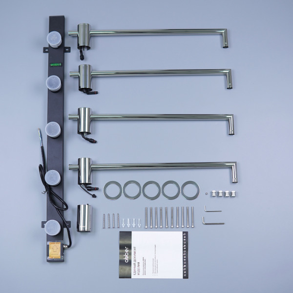 Полотенцесушитель электрический Abber Charme 520x645 хром (AH4004) Полотенцесушитель электрический Abber Charme 520x645 хром (AH4004)