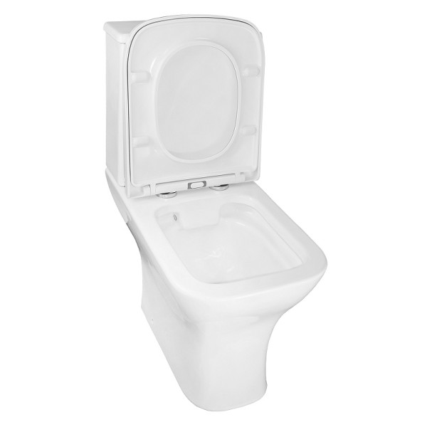 Унитаз напольный Azario Nigel 385x616x785 с сиденьем с микролифтом белый (AZ-55)