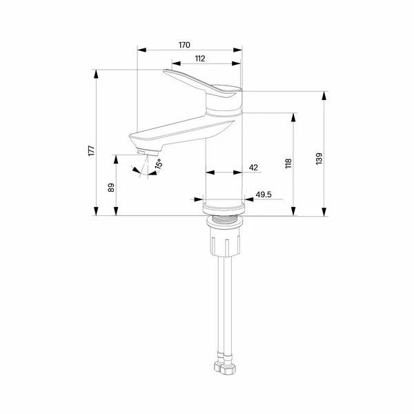 Смеситель для раковины Milardo Enjoy хром (ENJSB00M01)