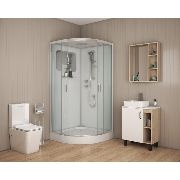 Душевая кабина Niagara Premium 900*900*2100 стекло прозрачное, профиль хром (NG-6001-01) Душевая кабина Niagara Premium 900*900*2100 стекло прозрачное, профиль хром (NG-6001-01)