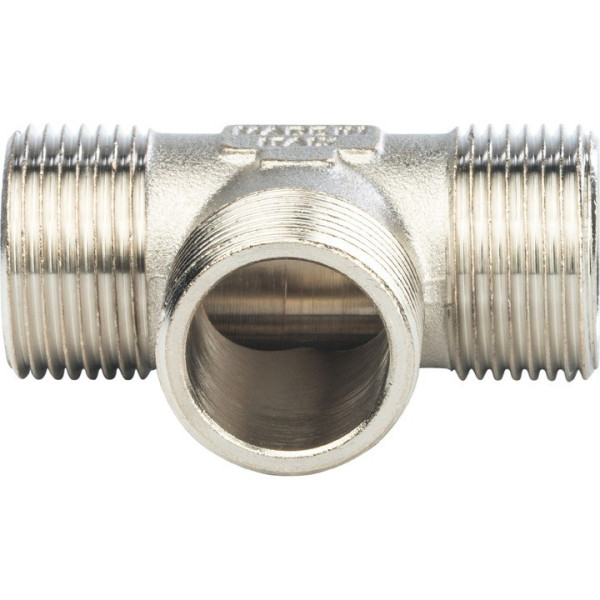 Тройник 1/2" ННН Stout (никель) SFT-0018-121212