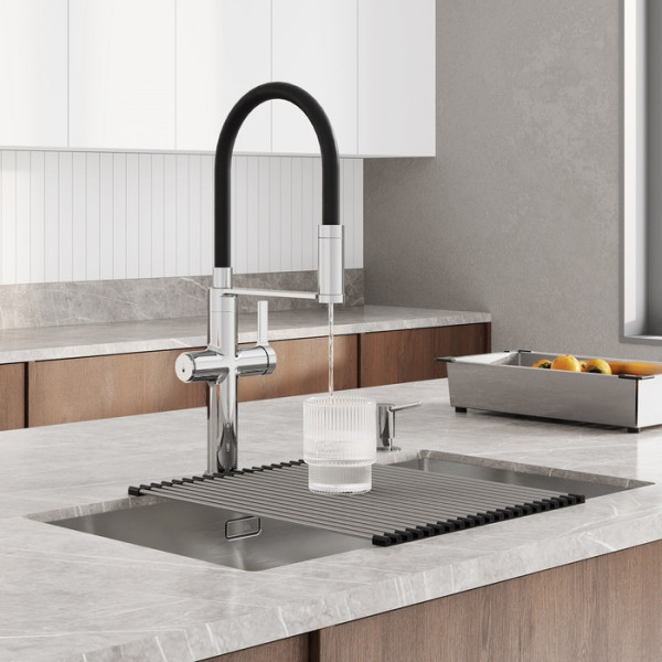 Смеситель для кухни Iddis Ikon С фильтром для питьевой воды хром (IKNSBFFi05) Смеситель для кухни Iddis Ikon С фильтром для питьевой воды хром (IKNSBFFi05)