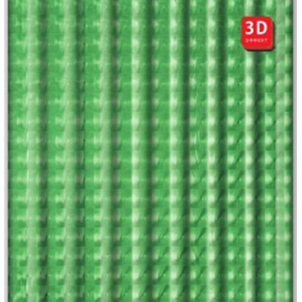 Шторка для ванны текстиль Fashun 1800x2000 полиэтилен зелёный с повторяющимся геометрическим рисунком (A8753)