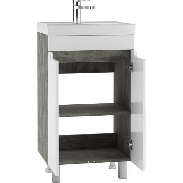 Тумба напольная Енисей 50 Мечта без ящика Бетон Айсберг Домино (DM2331T)