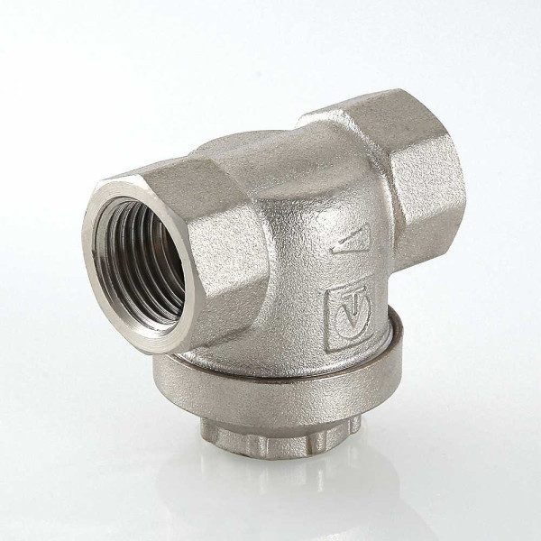 Фильтр прямой 1/2" ВВ с магнитом 300 мкр. Valtec никель (VT.384.N.04)