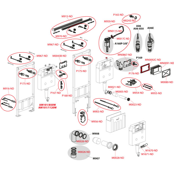 Инсталляция для унитаза Alcaplast (AM102/1120V) Инсталляция для унитаза Alcaplast (AM102/1120V)