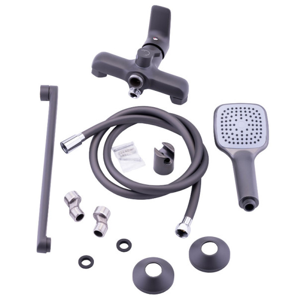 Смеситель для ванны и душа Melodia della vita Moderno оружейная сталь (MDV35141gt) Смеситель для ванны и душа Melodia della vita Moderno оружейная сталь (MDV35141gt)