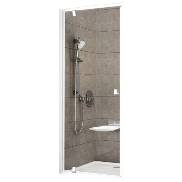 Дверь душевая Ravak Pivot 81,1x190 стекло прозрачное, профиль белый (03G40101Z1) Дверь душевая Ravak Pivot 81,1x190 стекло прозрачное, профиль белый (03G40101Z1)