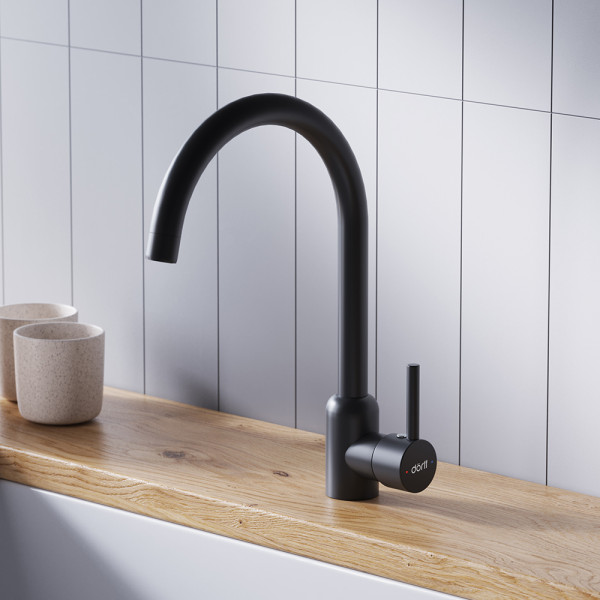 Смеситель для кухни Dorff Logic черный (D3007022) Смеситель для кухни Dorff Logic черный (D3007022)