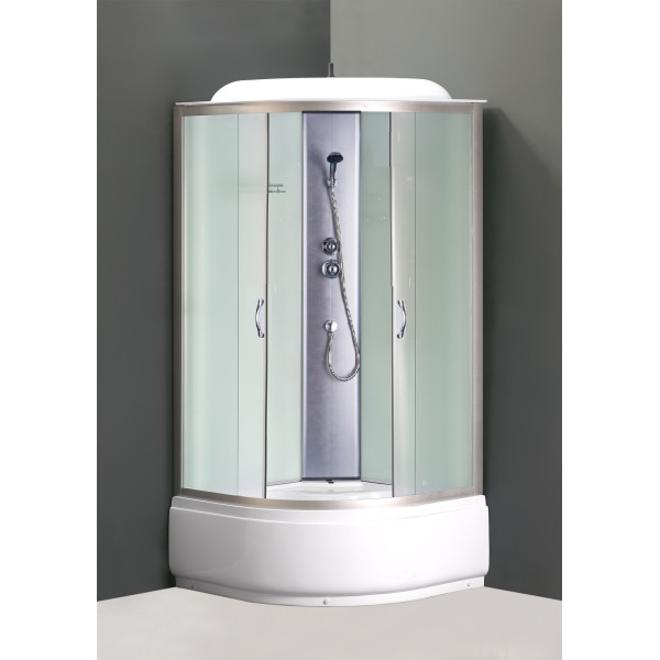 Душевая кабина Loranto Sunway 80x80 стекло матовое, профиль хром матовый (CS-6680F 80*80*215)