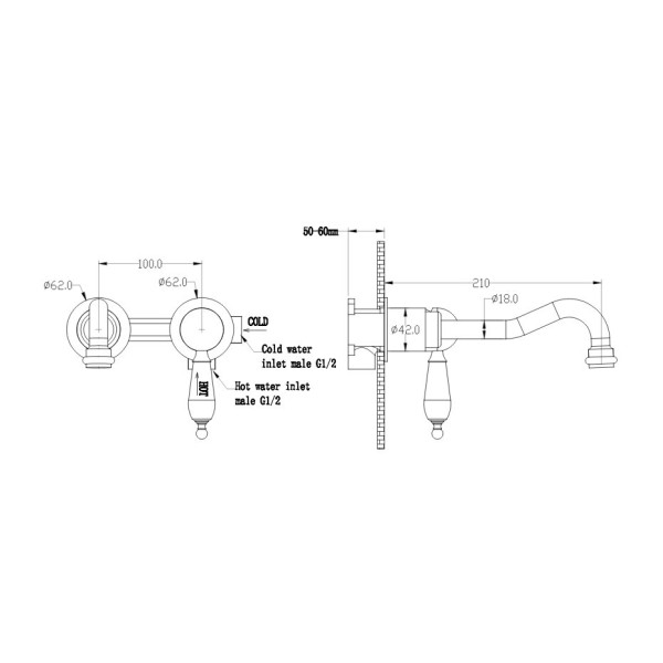 Смеситель для раковины Boheme Brilante Ripresa хром (347)
