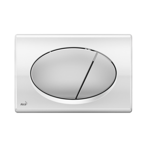 Клавиша смывная Alcaplast Basic xром глянцевый/матовый (M73) Клавиша смывная Alcaplast Basic xром глянцевый/матовый (M73)