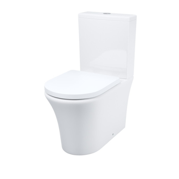 Унитаз-компакт Iddis Stone безободковый с сиденьем soft-close белый (STNRDSEi24)