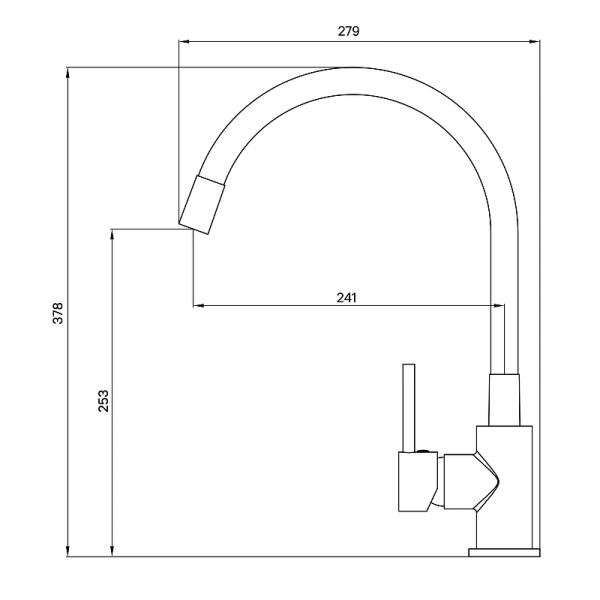 Смеситель для кухни Milardo Meal с гибким изливом хром (M01SB0FM05)