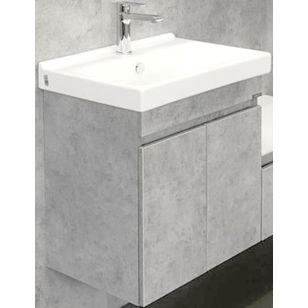 Тумба подвесная с раковиной Comforty Осло 600x400x630 дуб светлый (00-00000835)