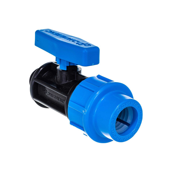 Кран шаровый 20*1/2"Н Джилекс (для п/э трубы, PP) (9364)