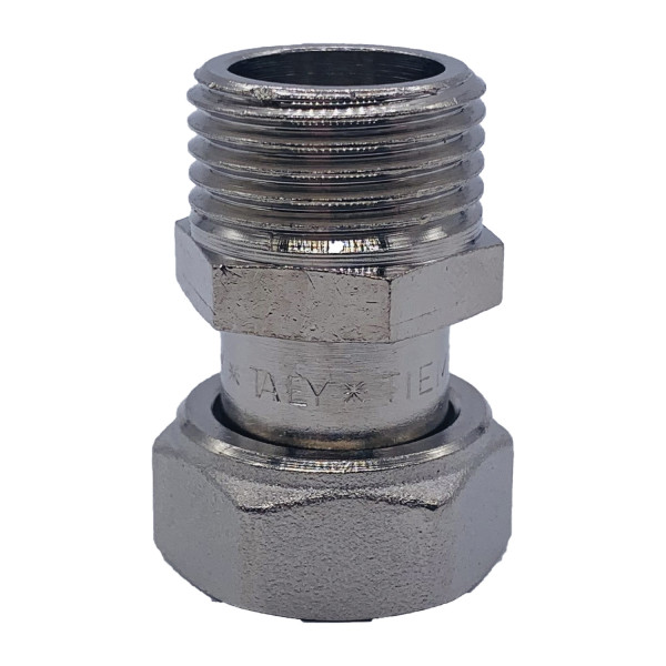 Переход с накидной гайкой 1/2" ВН Tiemme (никель) 1500891 / 1525N Переход с накидной гайкой 1/2" ВН Tiemme (никель) 1500891 / 1525N