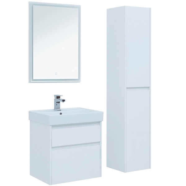 Тумба подвесная Aquanet Nova Lite 60 белый (2 ящика) (00242575)
