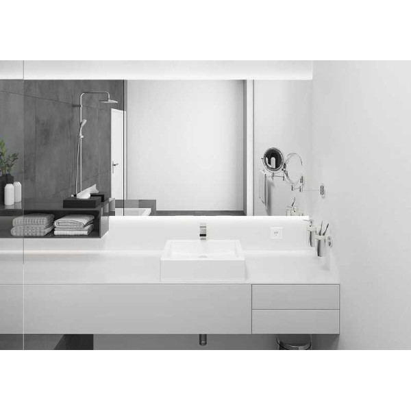 Смеситель для раковины Hansgrohe Vernis Shape черный, с донным клапаном (71562670)