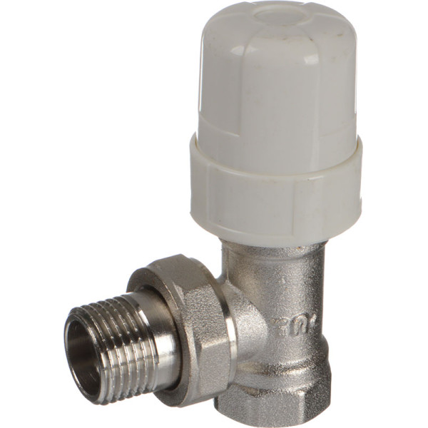 Клапан термостатический угловой 1/2" TeRma (никель) (33976)