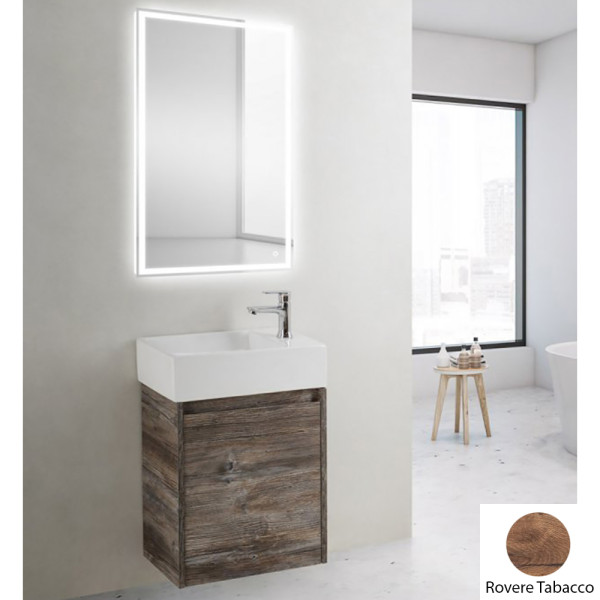 Тумба подвесная BelBagno Kraft Mini 50 Rovere Tabacco левая (KRAFT MINI-500/260-1A-SO-RT-L)