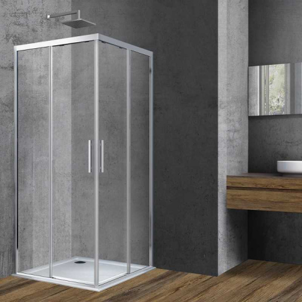 Душевой уголок Vincea Soft VSS-3SO 1000x1000x1950 стекло прозрачное, профиль хром (VSS-3SO100CL)