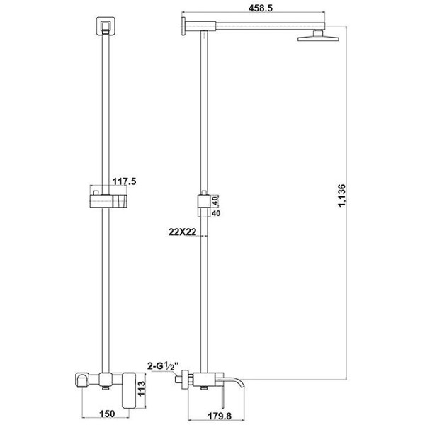 Душевая система Timo Selene хром (SX-1013/00) Душевая система Timo Selene хром (SX-1013/00)
